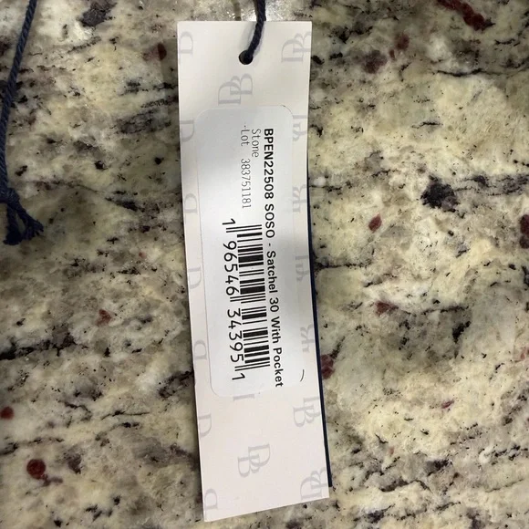 Dooney & Bourke Beige Leather Satchel - Picture 3 of 13